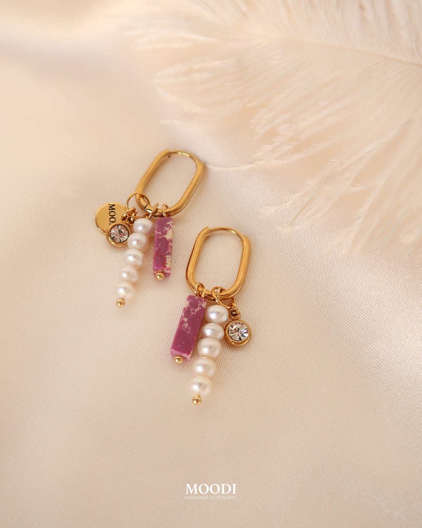 Обеци "Purple Love"