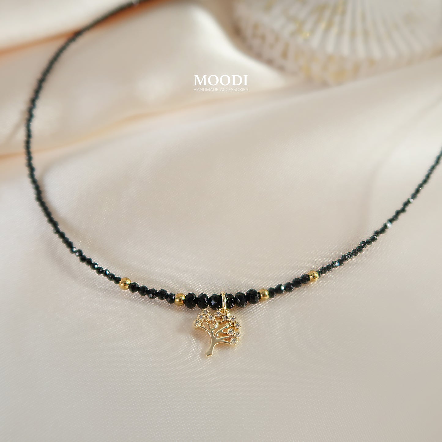 Колие Дърво на живота с Черен турмалин