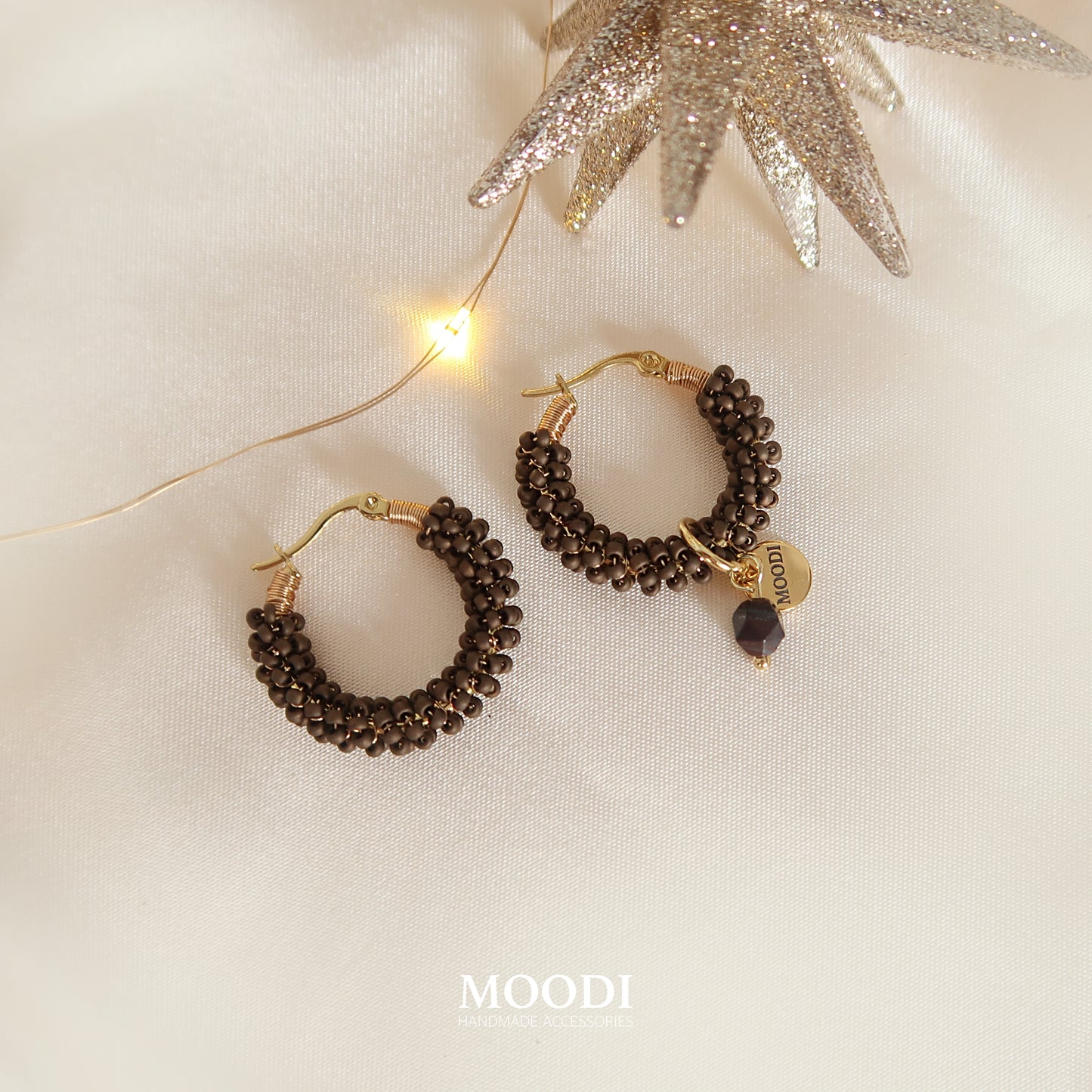 Обеци "Cafe antique"