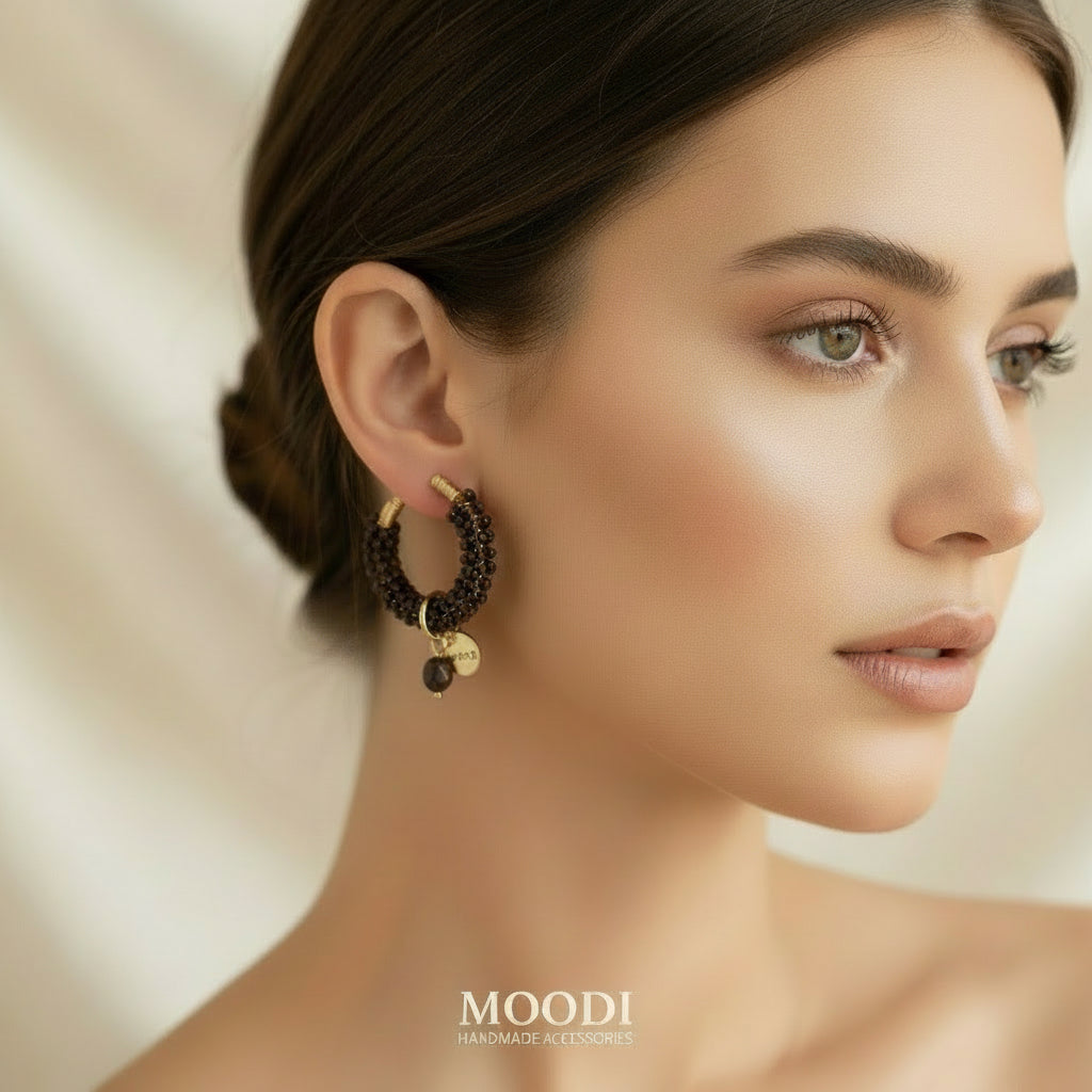 Обеци "Coffee antique"