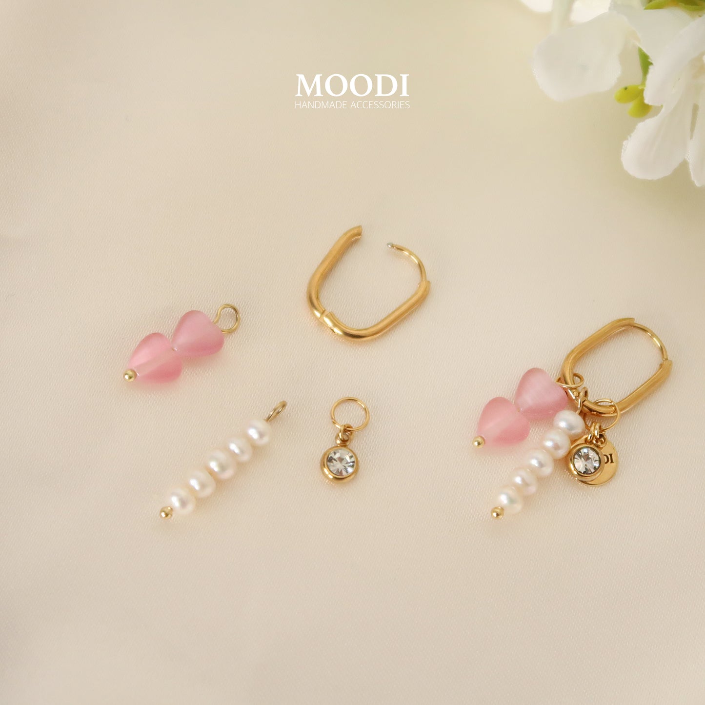 Обеци "Pinky Love"