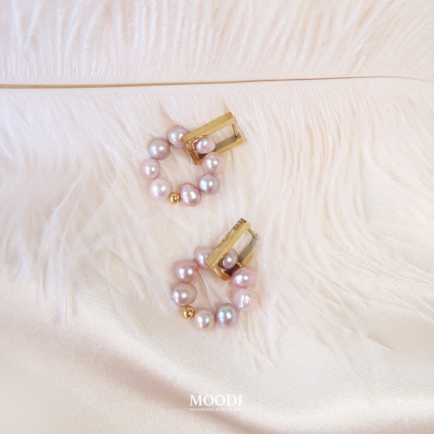 Обеци Lora "My Pink love"