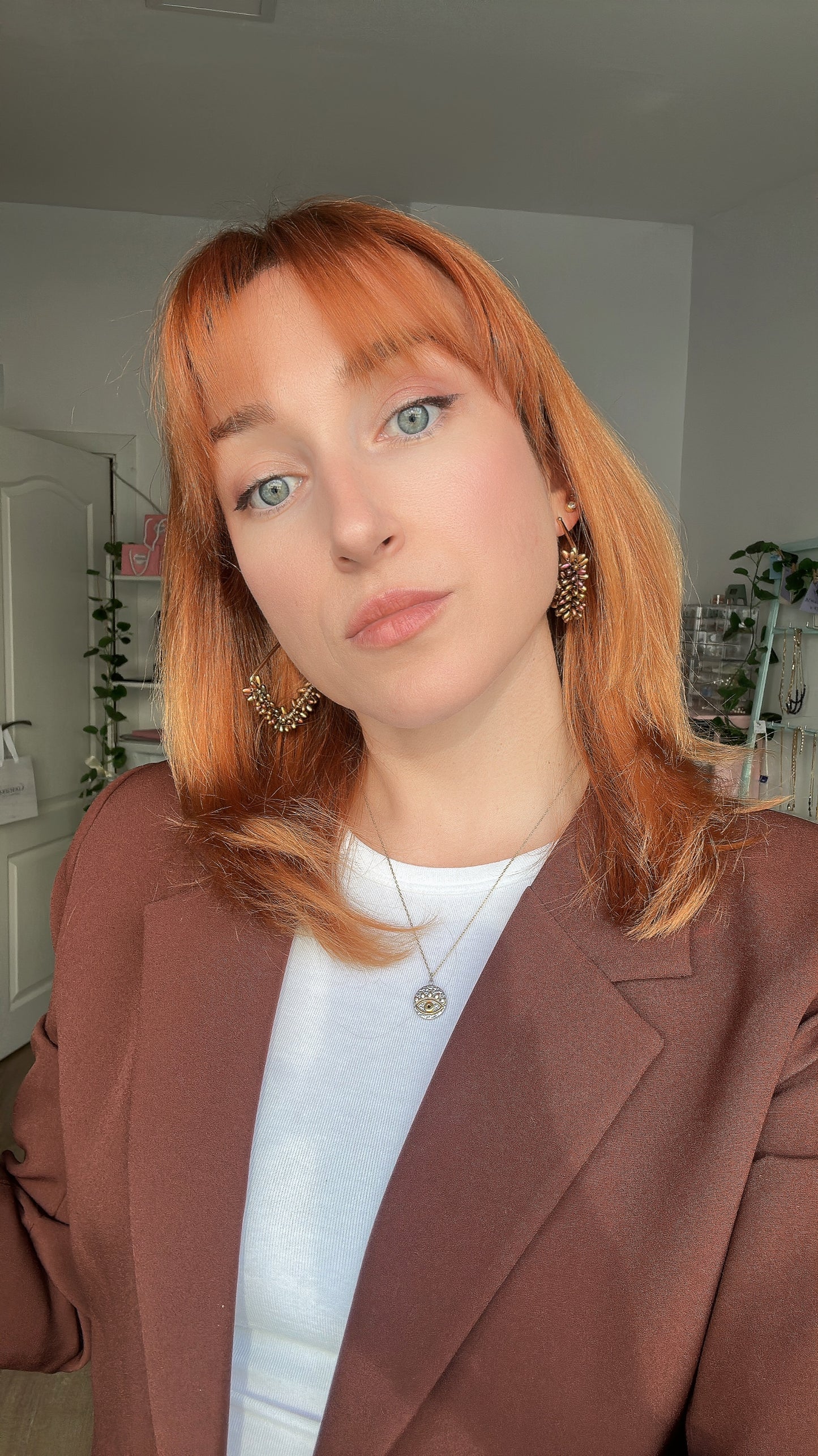 Обеци Hoops special "Autum chunky"