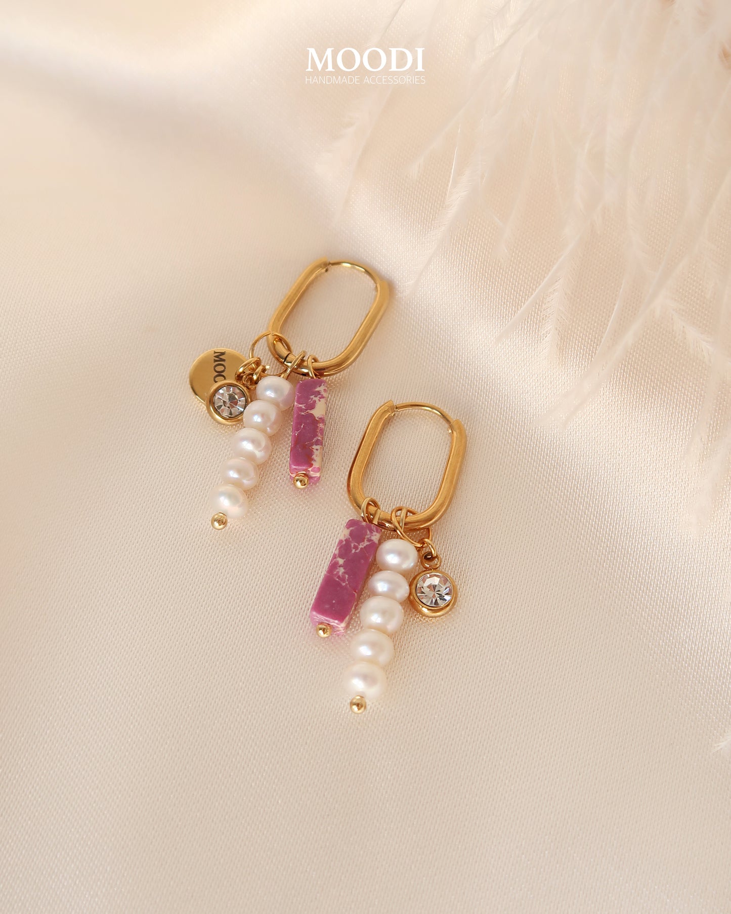 Обеци "Purple Love"