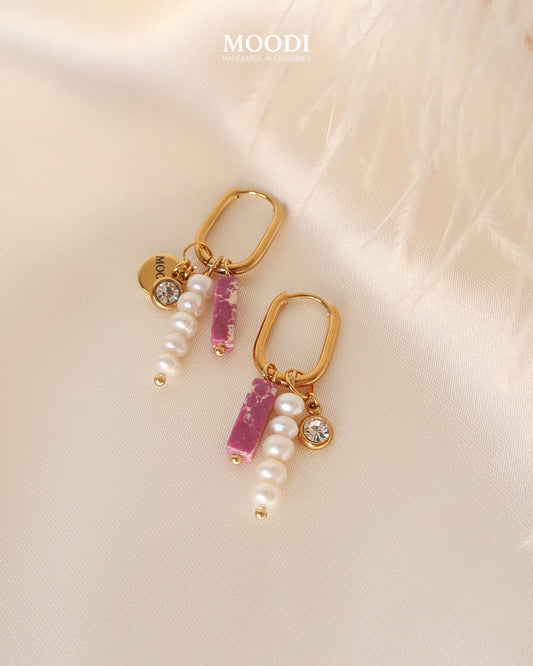 Обеци "Purple Love"