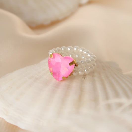 Ring Pink heart royal