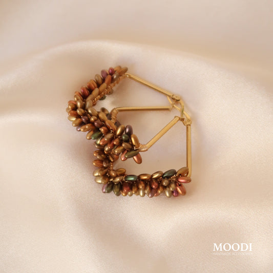 Обеци Hoops special "Autum chunky"