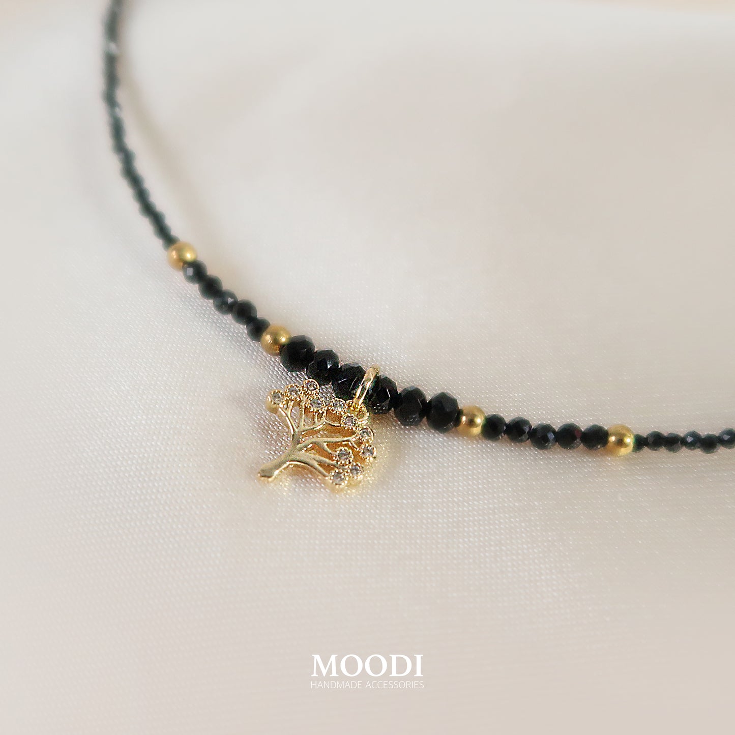 Колие Дърво на живота с Черен турмалин