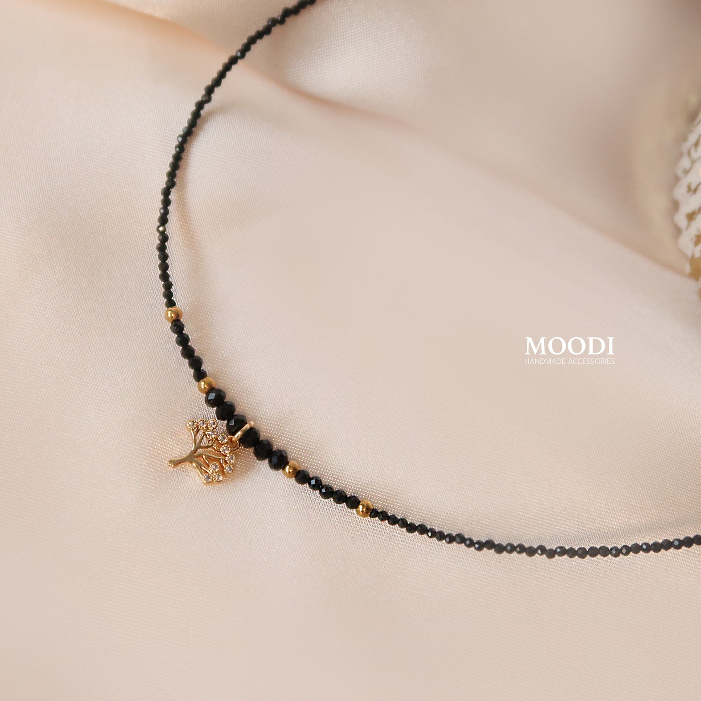 Колие Дърво на живота с Черен турмалин