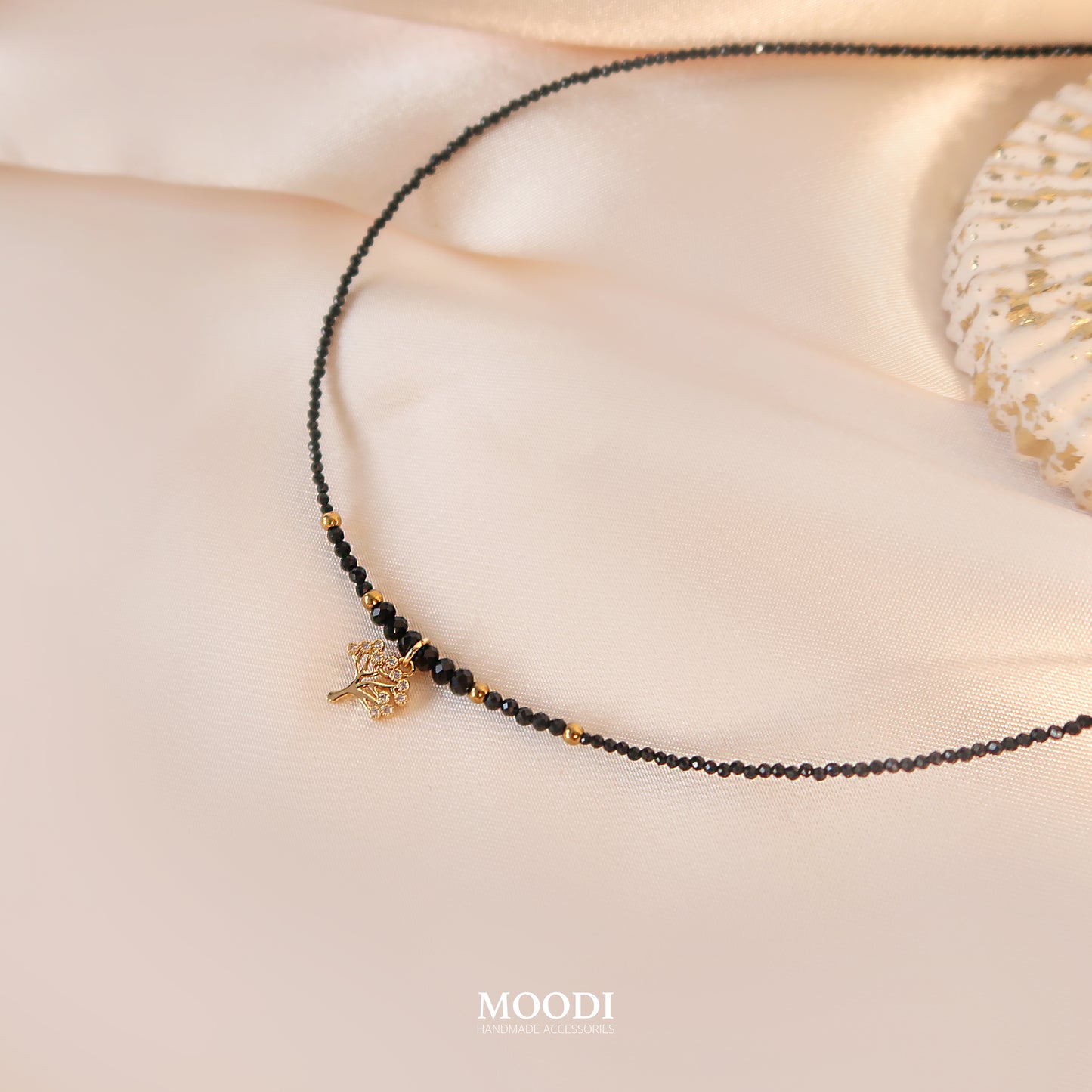 Колие Дърво на живота с Черен турмалин