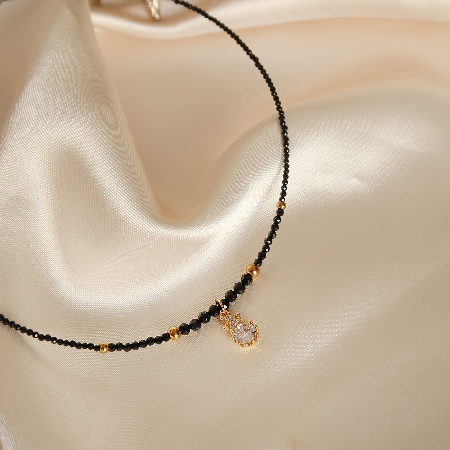 Колие от Черен Турмалин "Shine in Black"