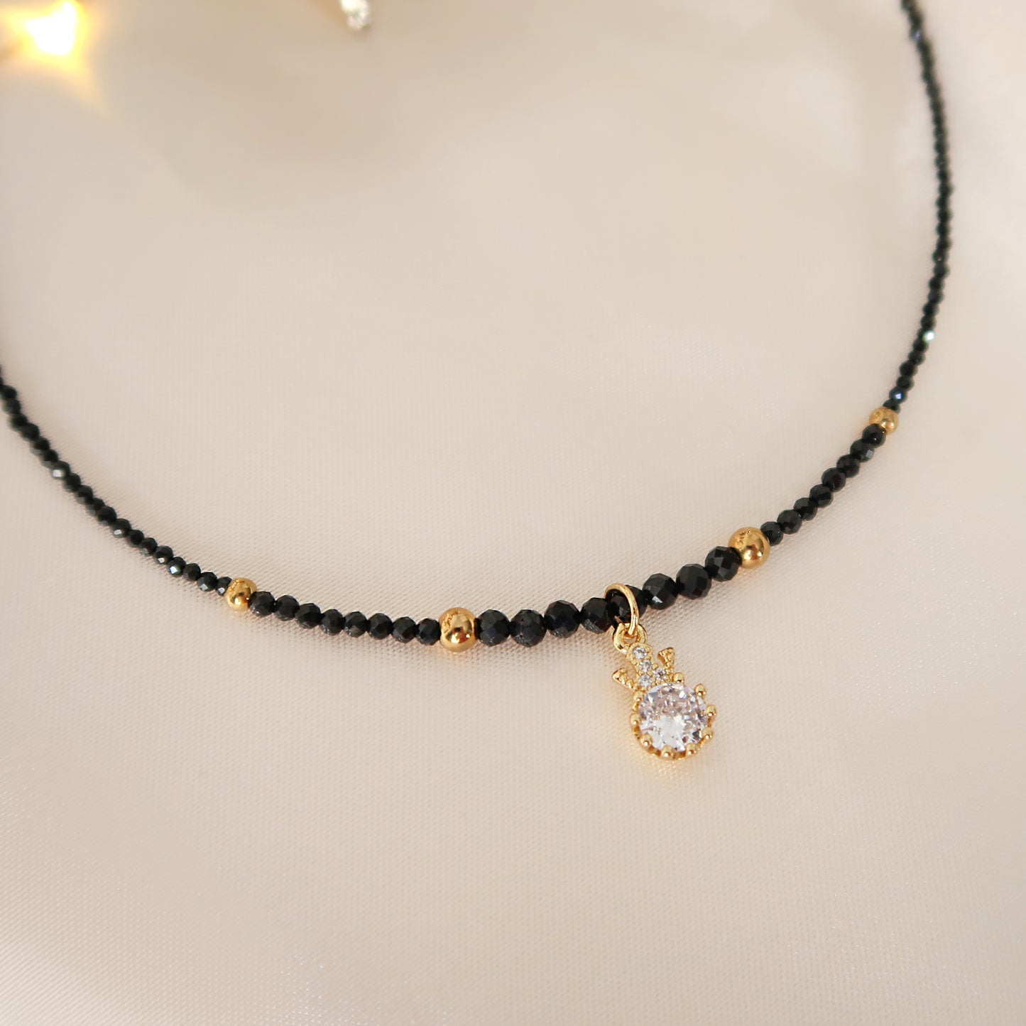 Колие от Черен Турмалин "Shine in Black"