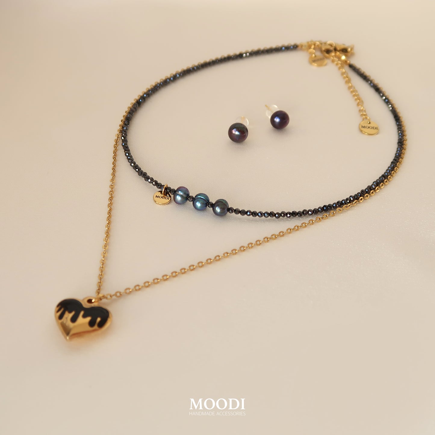 Kолие " Black Swarovski"