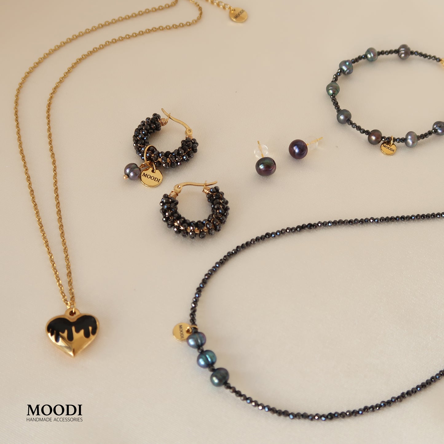 Kолие " Black Swarovski"