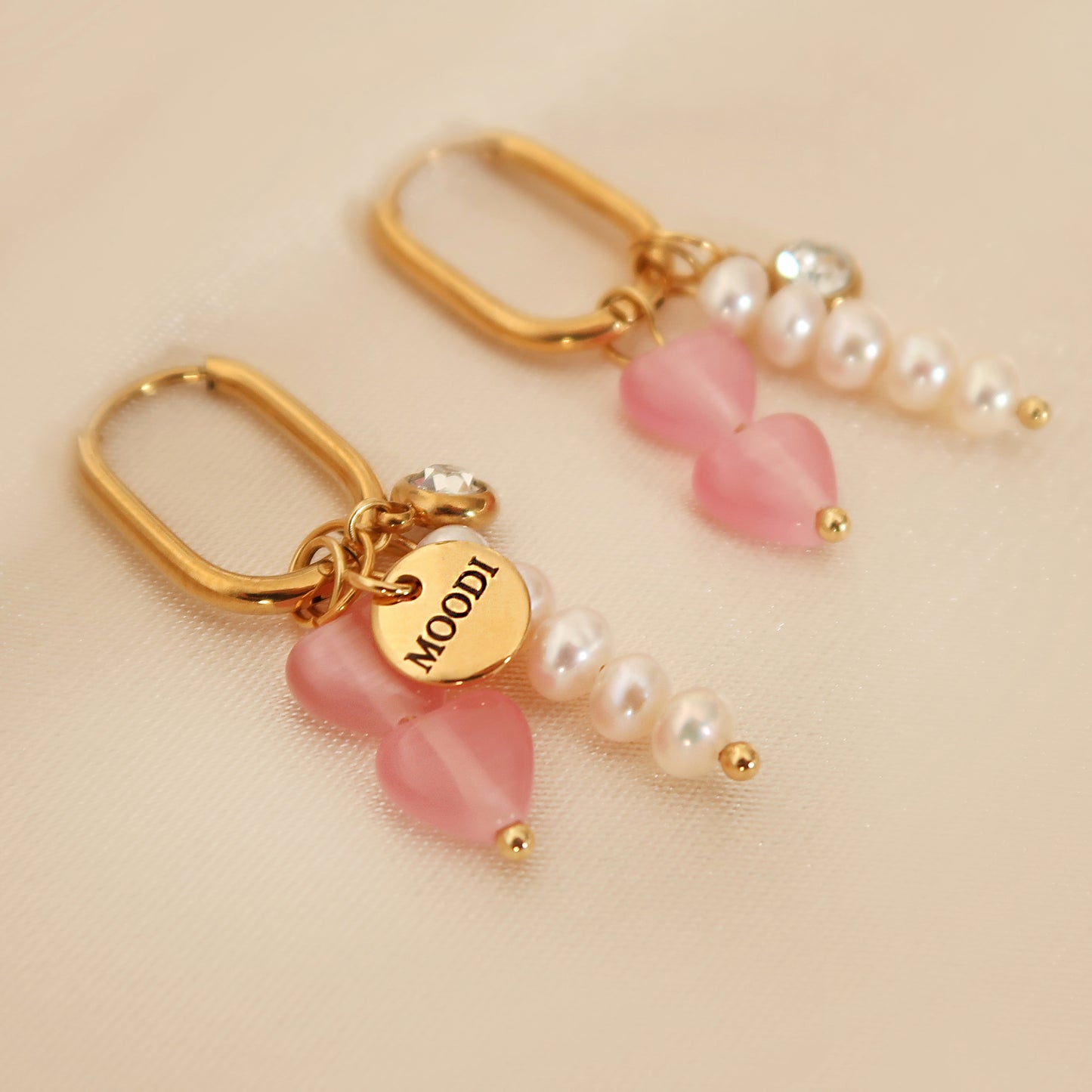 Обеци "Pinky Love"