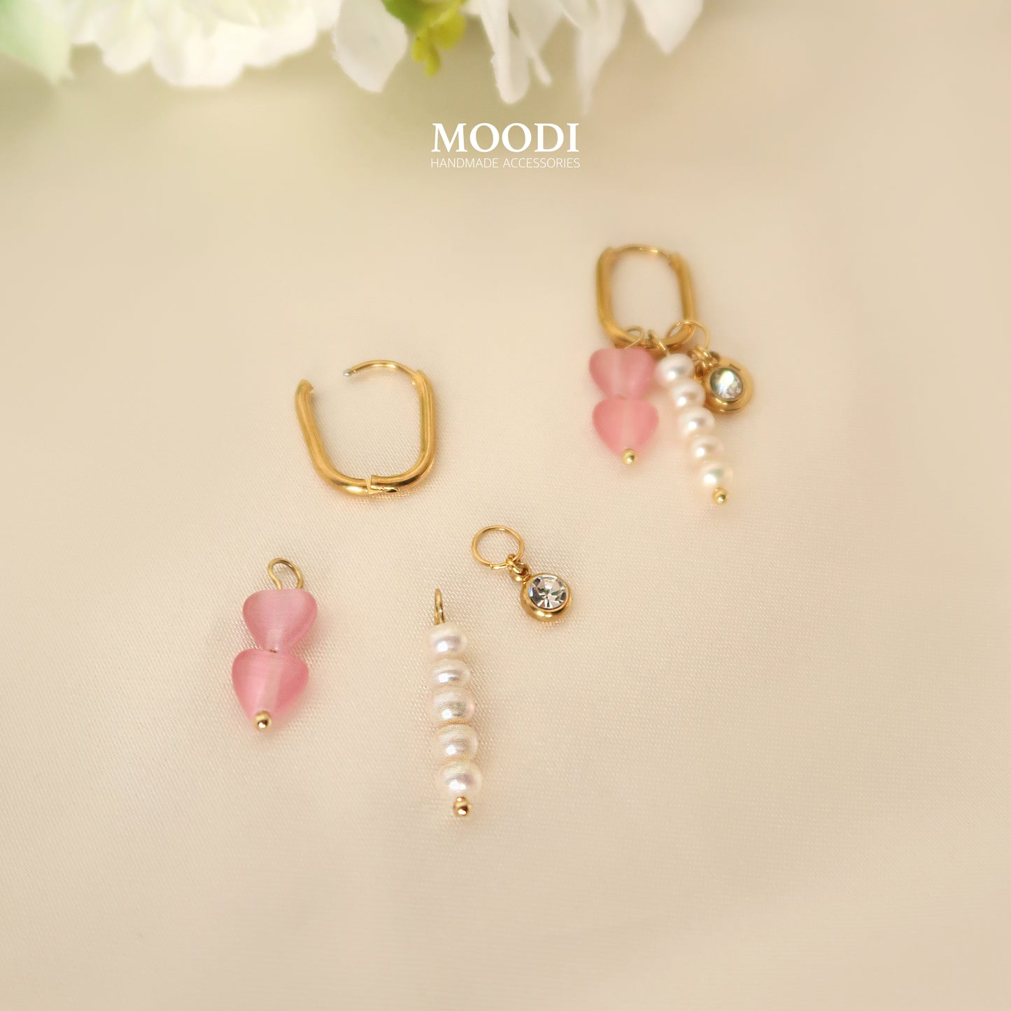 Обеци "Pinky Love"