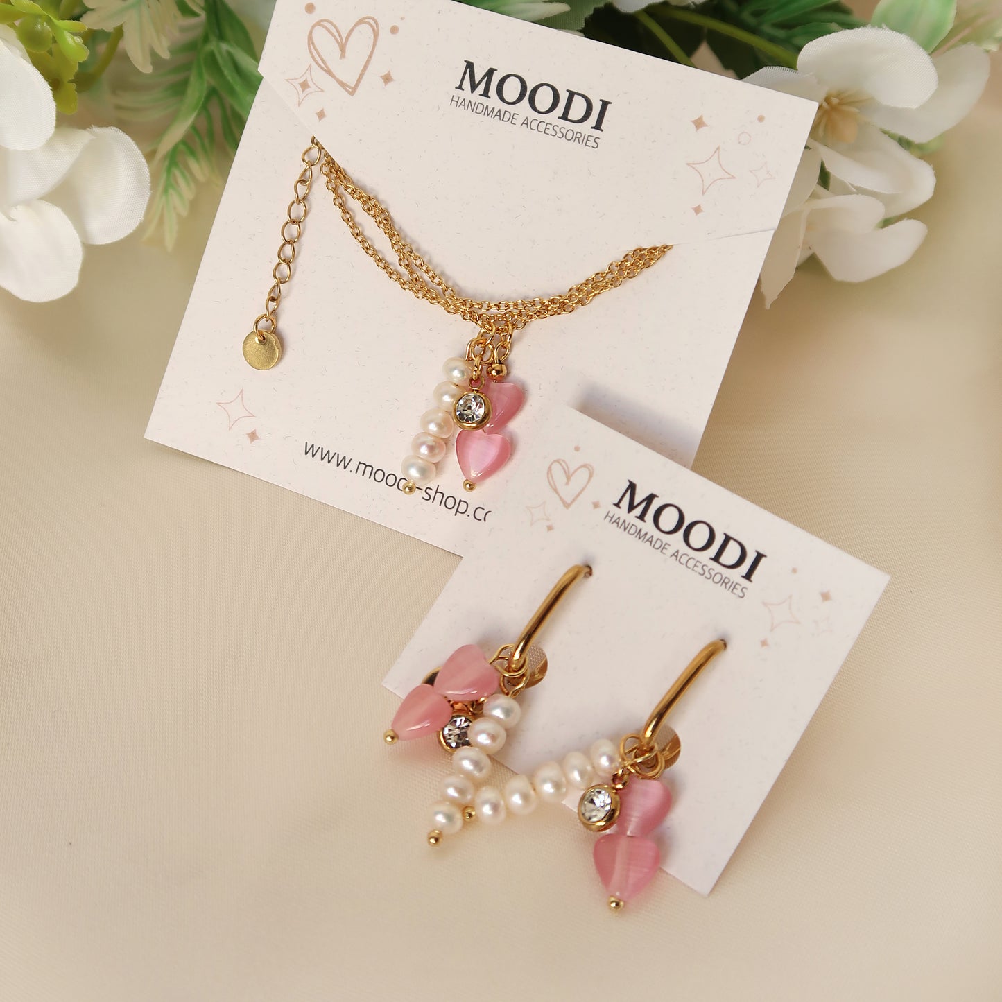 Колие "Pinky Love"