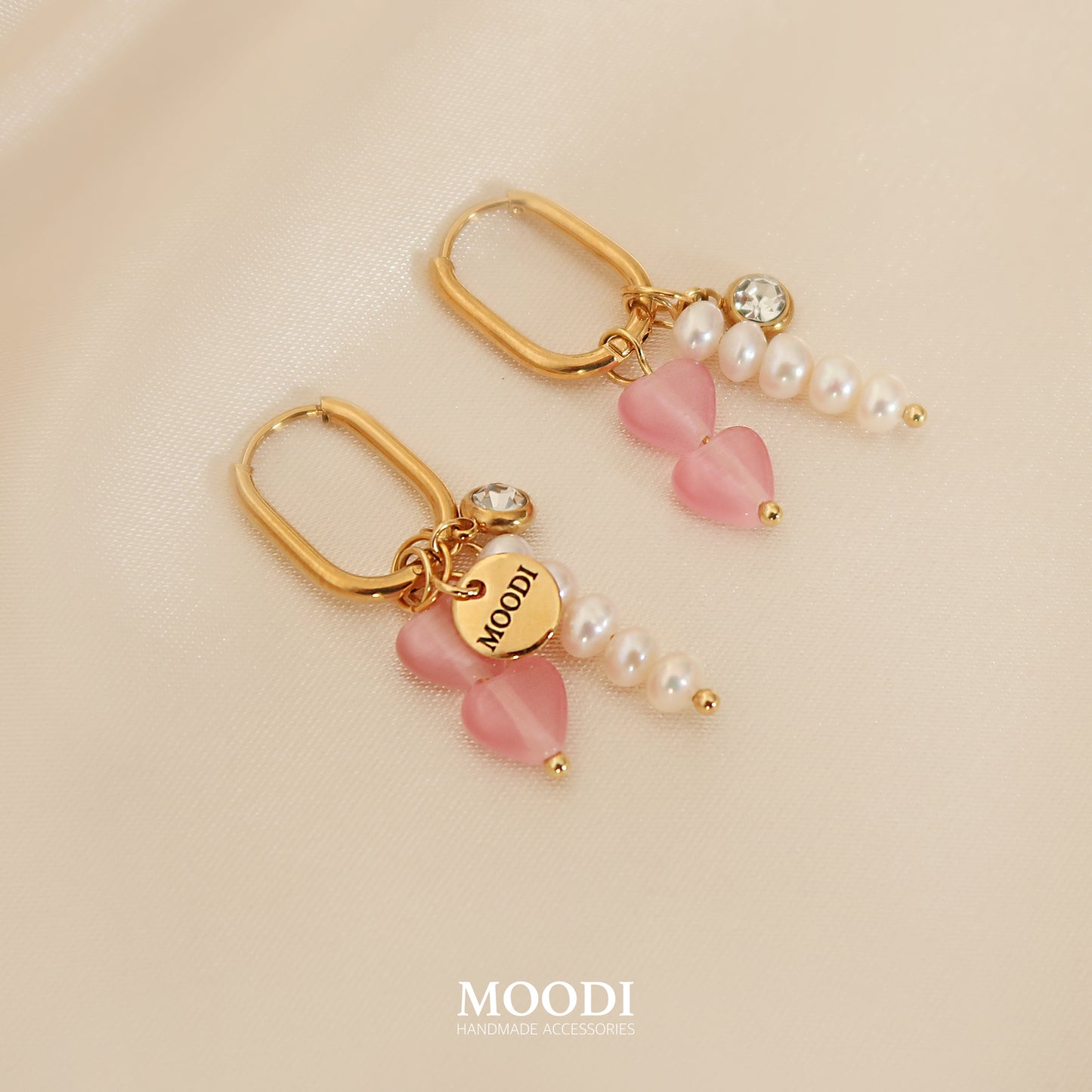 Обеци "Pinky Love"